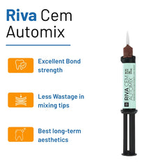 RIVA CEM AUTOMIX- Resin Modified Glass Ionomer Luting Cement with Superior Bond & High Strength.