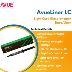 AVUE AvueLiner LC - Light Cure Glass Ionomer Base/Liner
