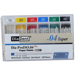 DiaDent PaperPoints 4% Taper- An absorbent paper points