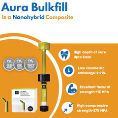SDI Aura Bulk Fill (4gm Syringe) - Bulk Fill Composite for quick restorations