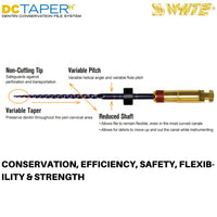 SS White DCTaper™H  - Glide Path Refill Packs - Dentin Conservation Rotary Files System