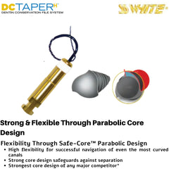 SS White DCTaper™H  - Refill Packs - Dentin Conservation Rotary Files System