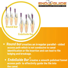 SS White EndoGuide - Precision Micro Endodontic Burs For Endodontic Access and Exploration