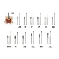 SS White Carbide Burs - Pear Shaped