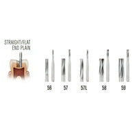 SS White Carbide Burs - Straight - Flat End - Plain
