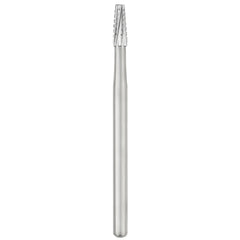 SS White Carbide Burs - Tapered - Flat End - Crosscut