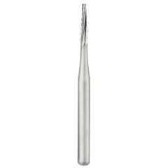 SS White Carbide Burs - Tapered - Flat End - Crosscut