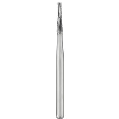 SS White Carbide Burs - Tapered - Flat End - Crosscut