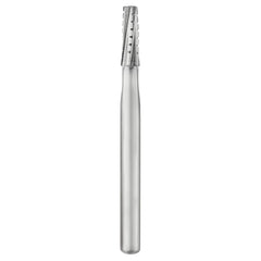 SS White Carbide Burs - Tapered - Flat End - Crosscut