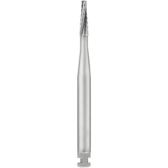 SS White Carbide Burs - Tapered - Flat End - Crosscut