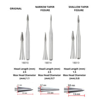 SS White Fissurotomy Burs - Conservative Preparation & Exploration Carbide Burs