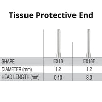 SS White G2 Diamond Burs - EX Series - EX 18 Tissue Protective End Shaped