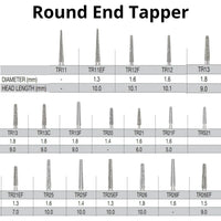 SS White G2 Diamond Burs - TR Series - Taper Round End Shaped