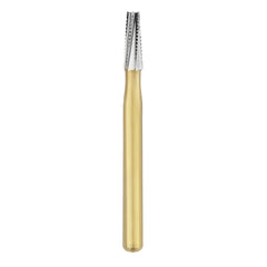 SS White Great White Gold Series - Taper Flat End Fissure Carbide Bur