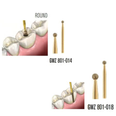 SS White Great white Z series - Round Diamond bur
