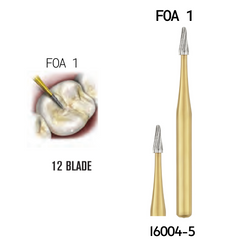 SS White Carbide Trimming & Finishing Burs - FOA 1 Shaped