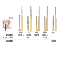 SS White Carbide Trimming & Finishing Burs - Taper Shaped