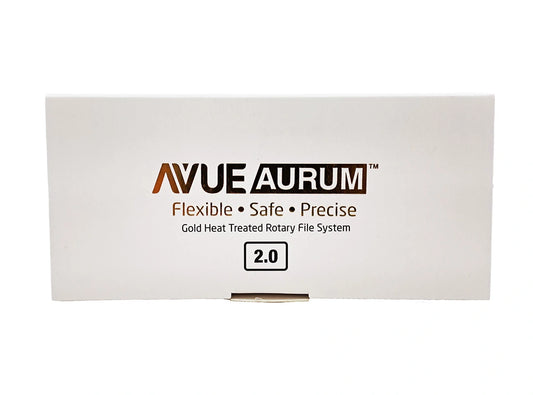 AVUE AvueAurum - Aurum (Gold) Heat Treated Rotary File System - Pack of 6