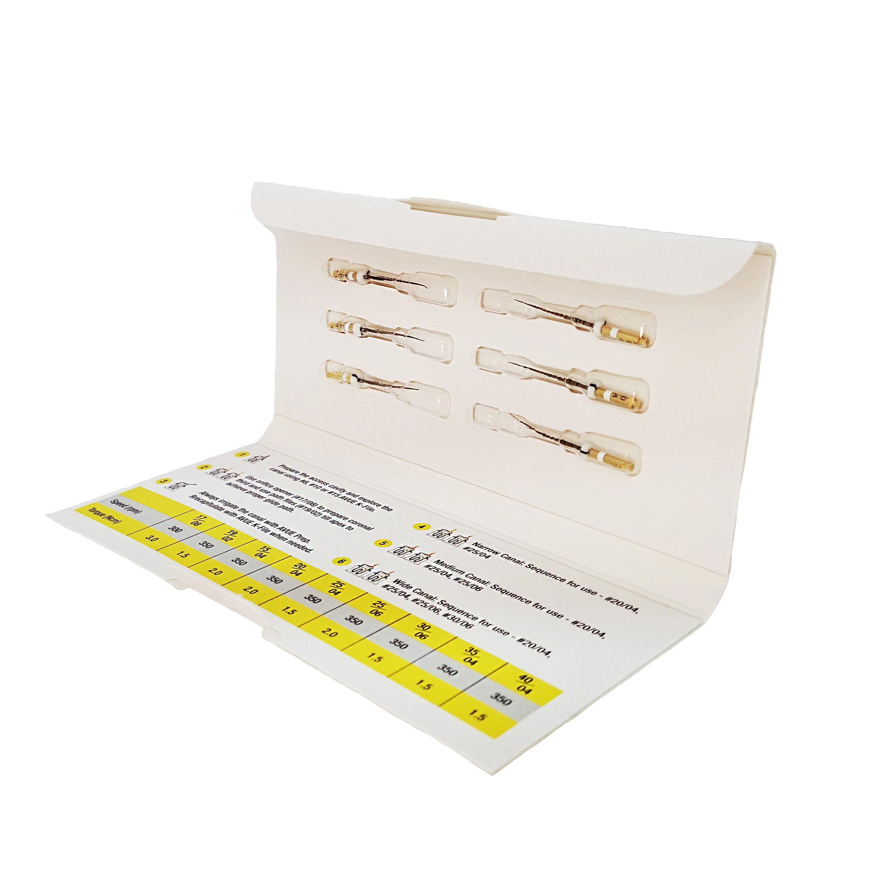 Avue Aurum - Gold Heat Treated Rotary File System - Pack of 6
