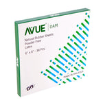 Avue Dam - 6x6 Rubber Dam Sheets for Isolation (Pack of 36)
