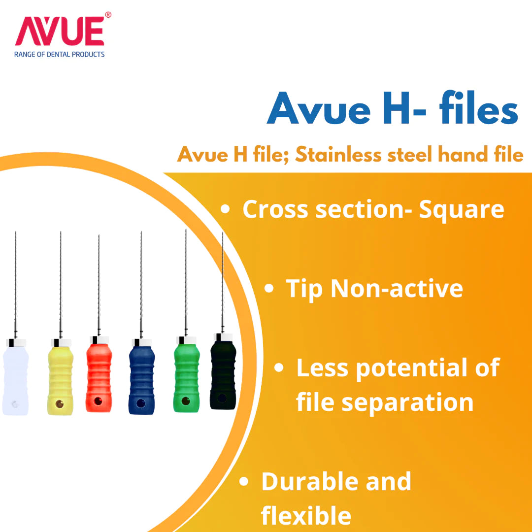 Avue H-Files - Stainless Steel Hand Files