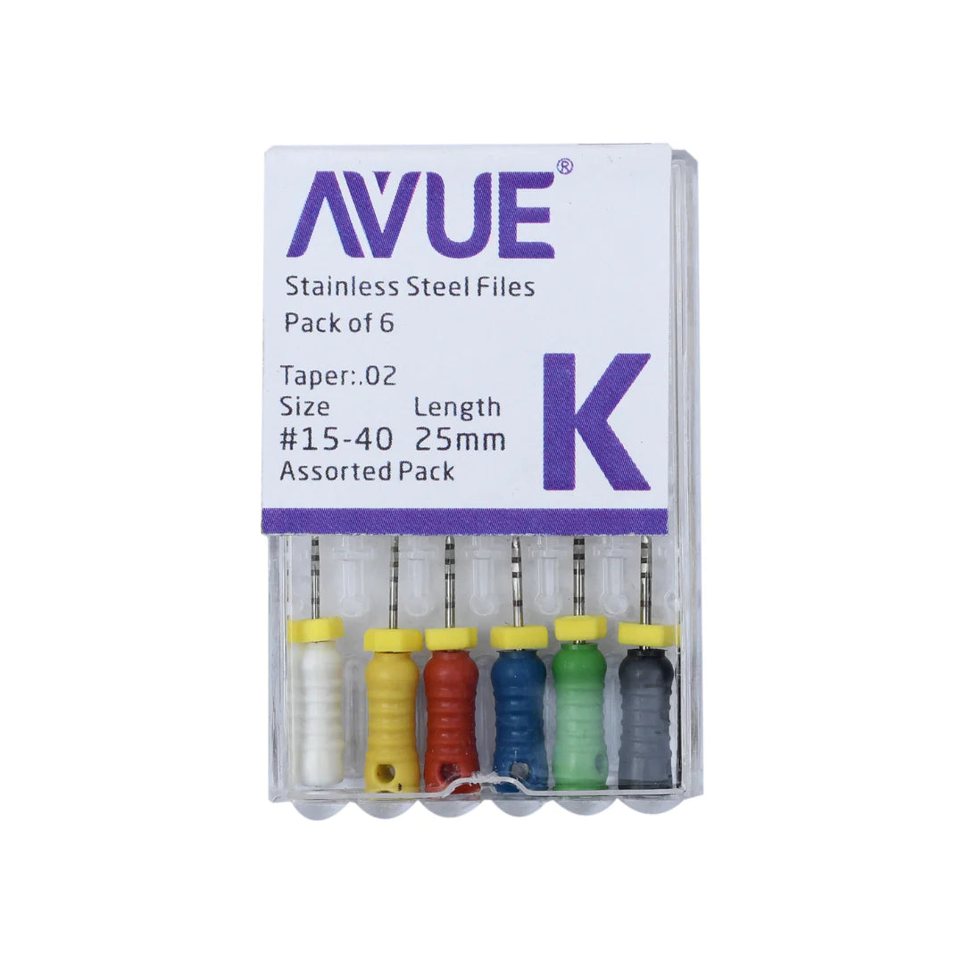 Avue K-Files - Stainless Steel Hand Files