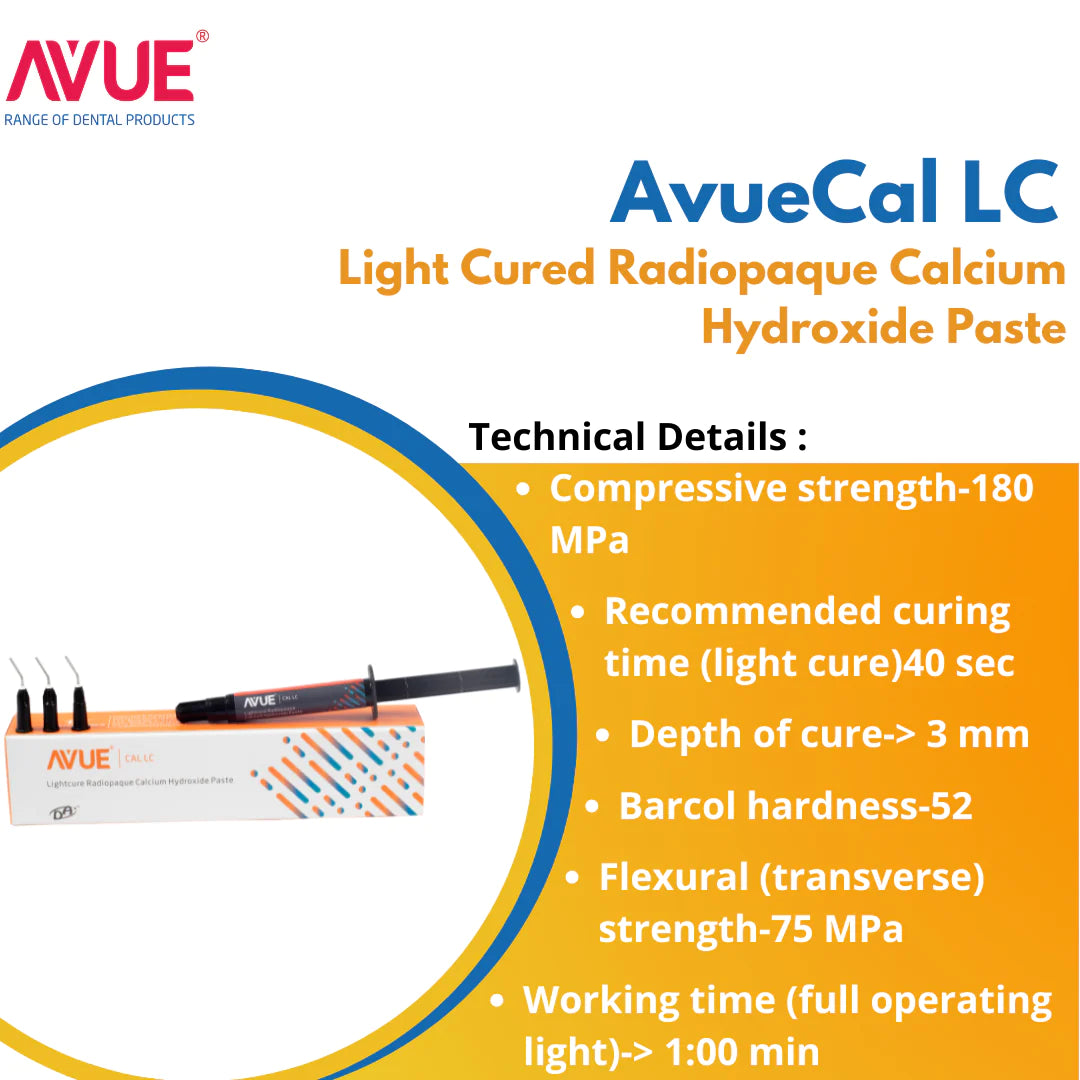 Avue Cal LC - Light Cure Calcium Hydroxide Paste