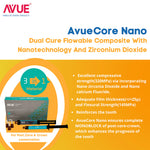 Avue Core Nano - Dual Cure Flowable Core Buildup composite with Nano Zirconium Dioxide