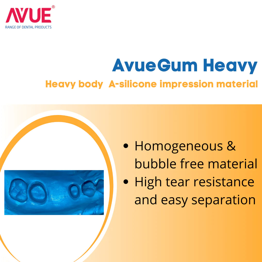 Avue Gum Heavy - A silicone heavy body Impression Material