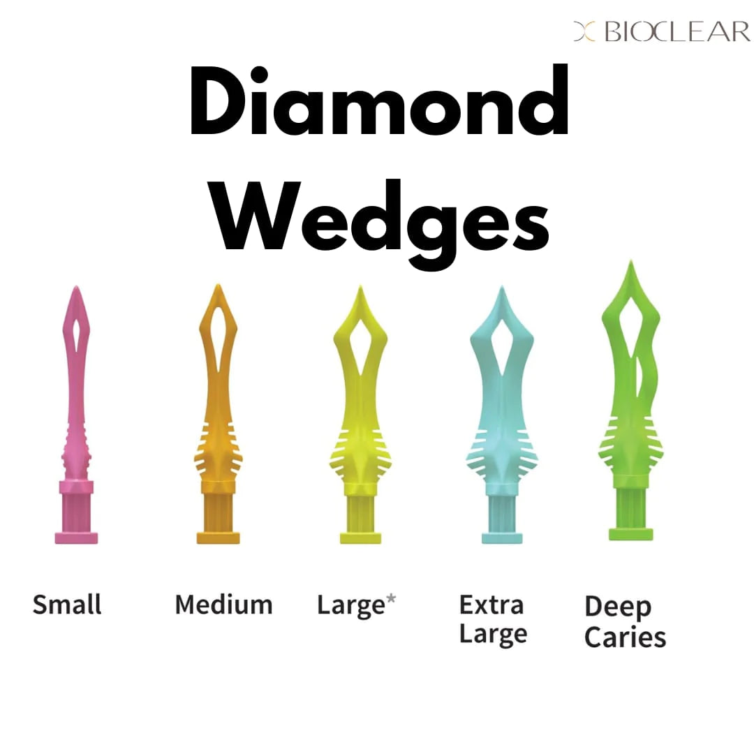 Bioclear Diamond Wedges Refill/Kit - Wedges to be Used Along with Bioclear Matrix system