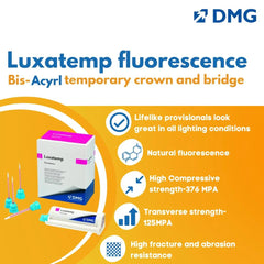 DMG LuxaTemp Fluorescence - (10:1) BisAcrylic Temporary Crown and Bridge Material