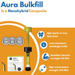 SDI Aura Bulk Fill (4gm Syringe) - Bulk Fill Composite for quick restorations