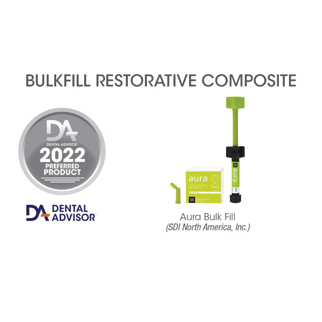 SDI Aura Bulk Fill (4gm Syringe) - Bulk Fill Composite for quick restorations