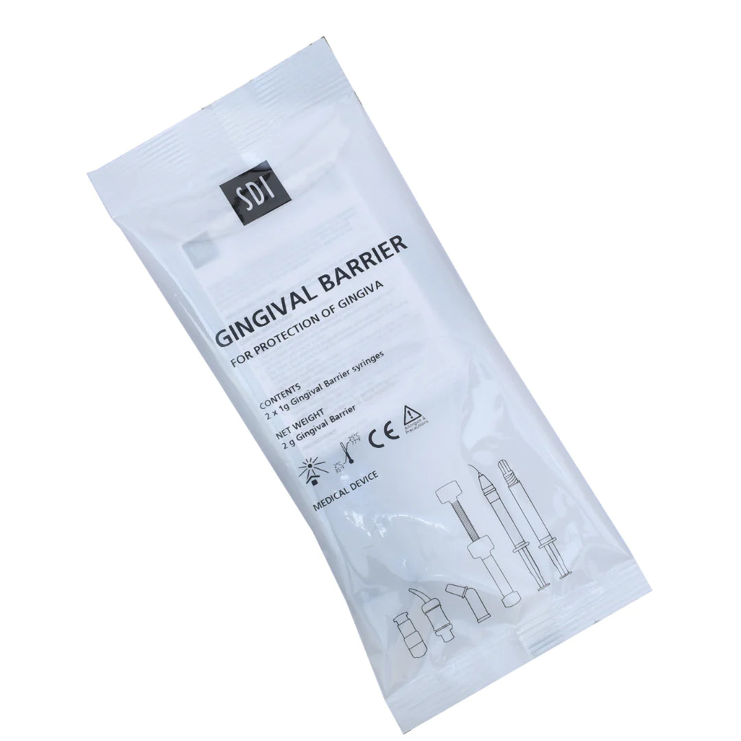SDI Ginigival Barrier - 2 x 2gm Light Cured Gingival Protector Syringes