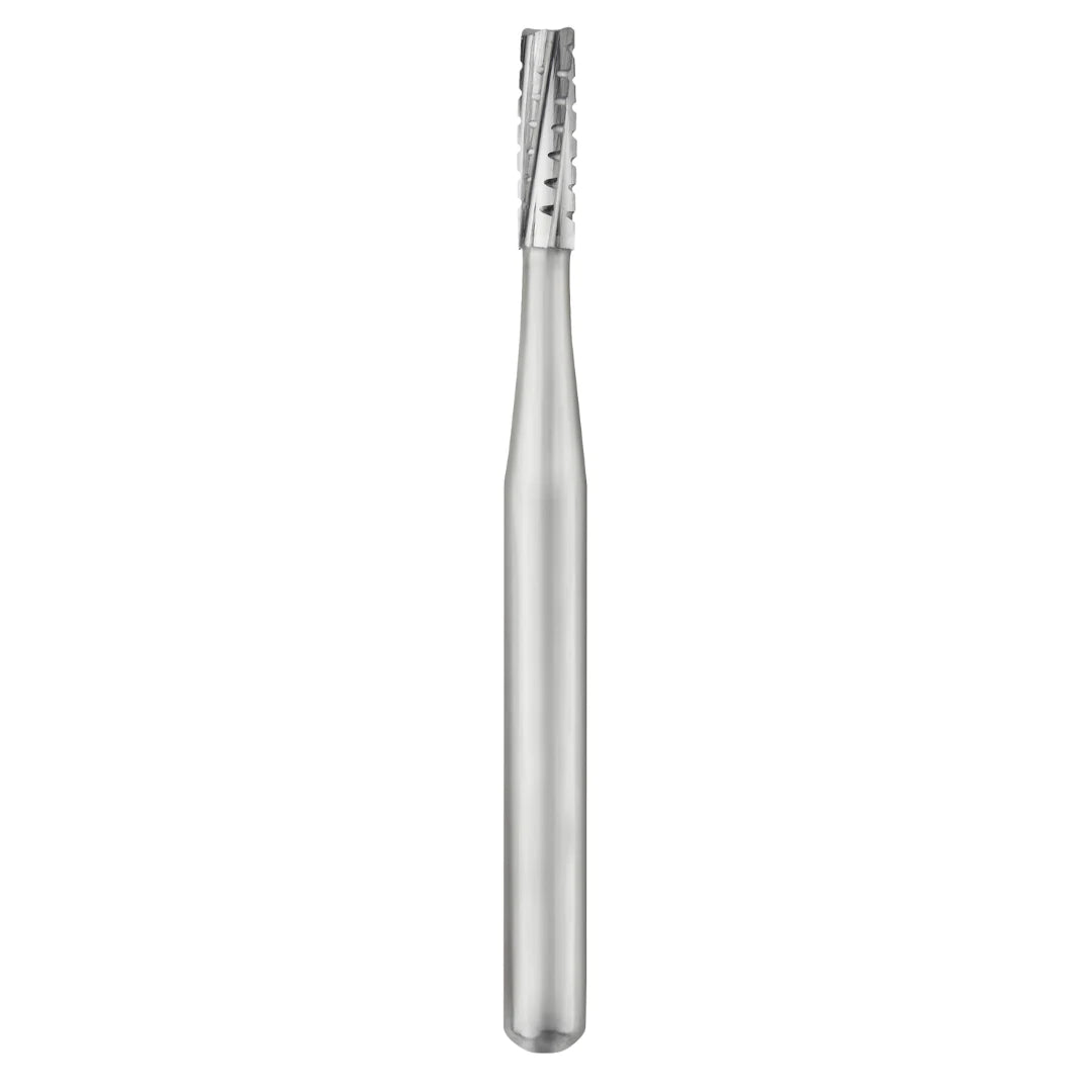 SS White Carbide Bur - Straight - Flat End - Crosscut