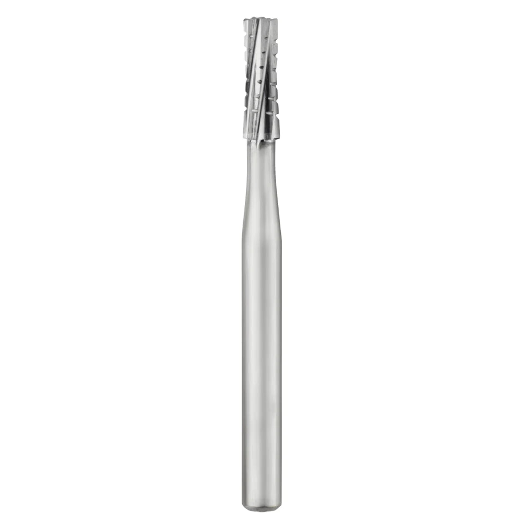 SS White Carbide Bur - Straight - Flat End - Crosscut