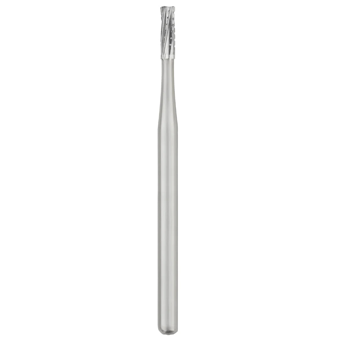 SS White Carbide Bur - Straight - Flat End - Crosscut