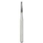SS White Carbide Burs - Tapered - Flat End - Crosscut