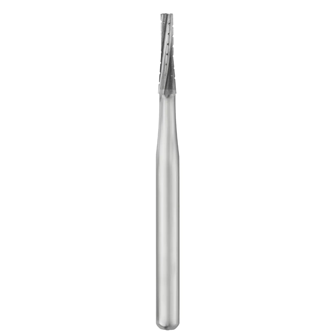 SS White Carbide Burs - Tapered - Flat End - Crosscut