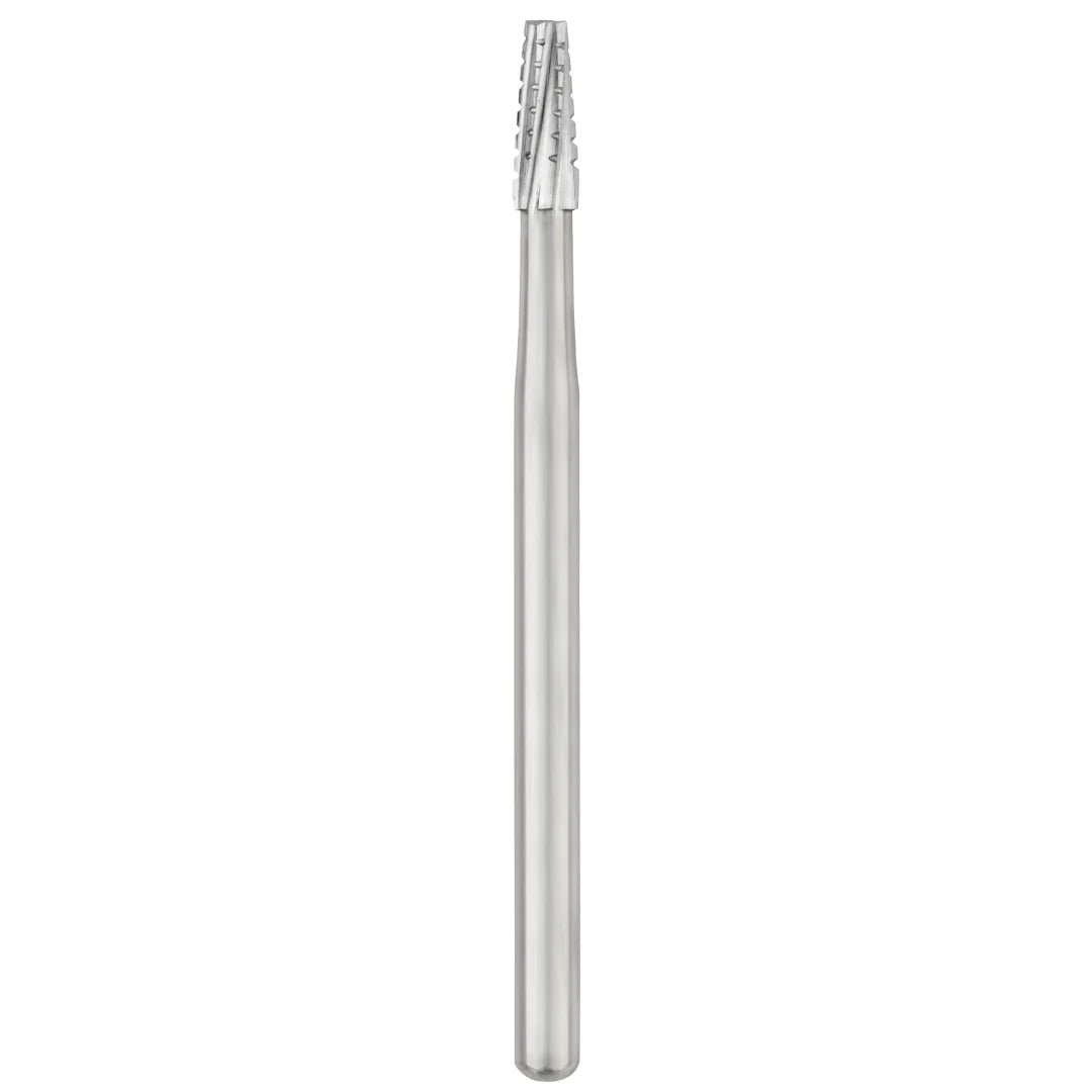 SS White Carbide Burs - Tapered - Flat End - Crosscut