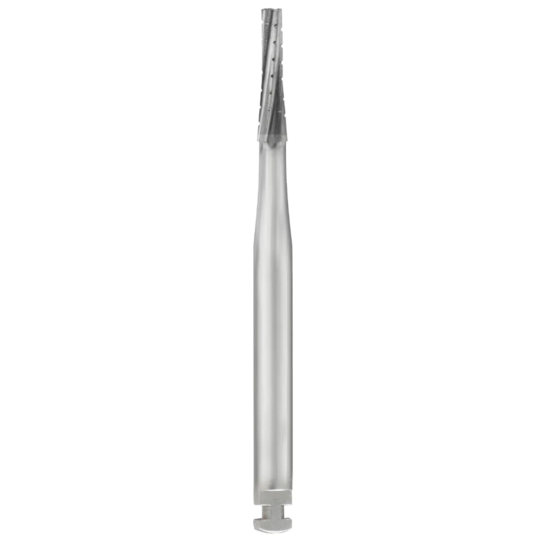 SS White Carbide Burs - Tapered - Flat End - Crosscut