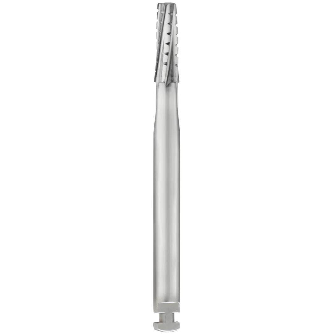 SS White Carbide Burs - Tapered - Flat End - Crosscut
