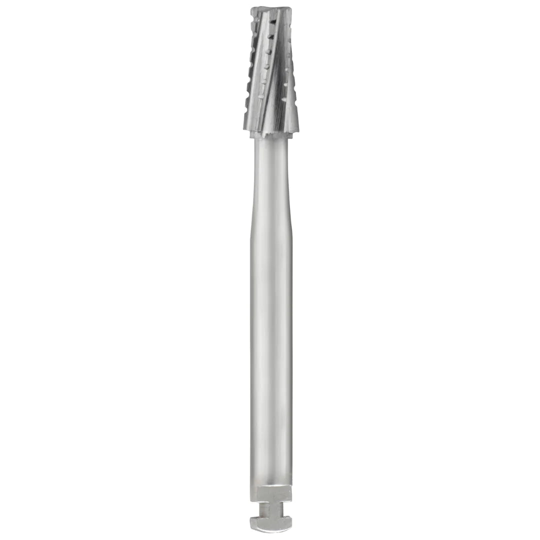 SS White Carbide Burs - Tapered - Flat End - Crosscut