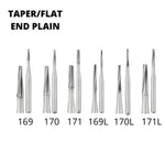 SS White Carbide burs - Taper - Flat End - Plain