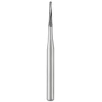 SS White Carbide Burs - Tapered - Round End - Plain