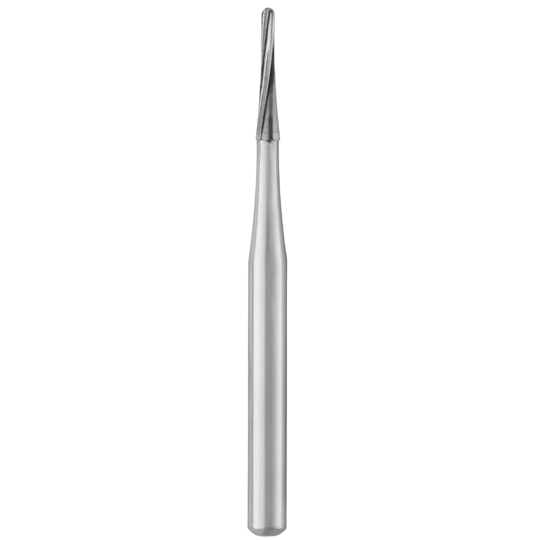 SS White Carbide Burs - Tapered - Round End - Plain