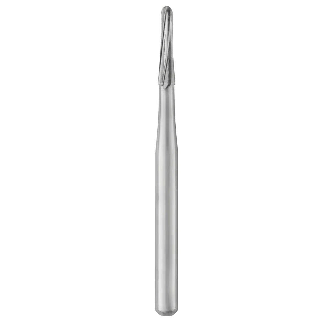 SS White Carbide Burs - Tapered - Round End - Plain