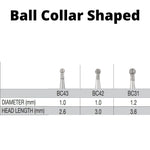 SS White G2 Diamond Burs - BC Series - Ball Collar Shaped