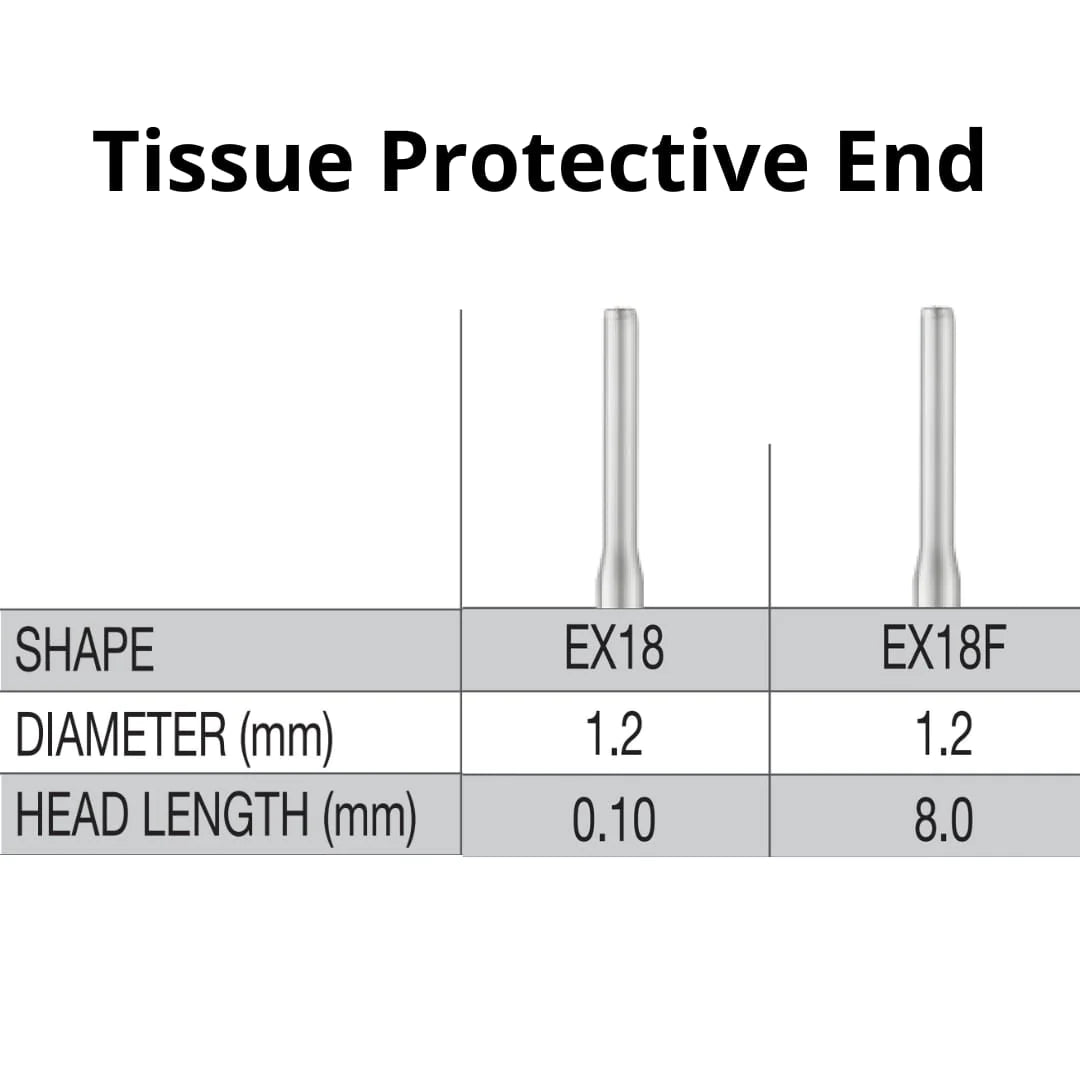 SS White G2 Diamond Burs - EX Series - EX 18 Tissue Protective End Shaped