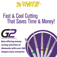 SS White G2 Diamond Burs - SI Series - Inverted Cone Shaped